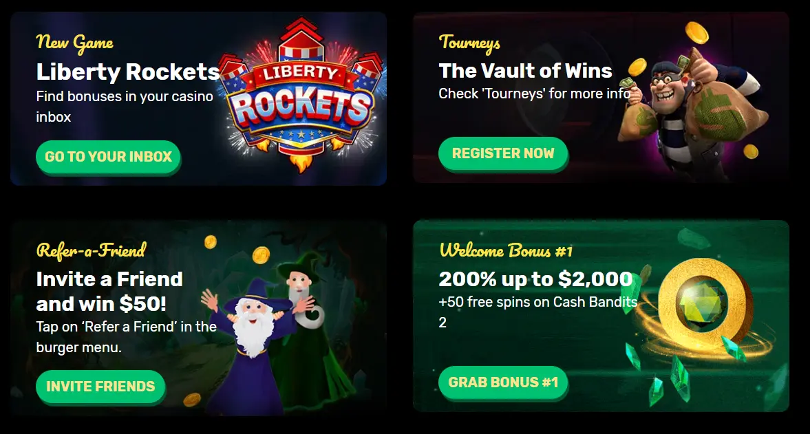 Ozwin Casino promotions: welcome package, reloads, cashback and tournaments